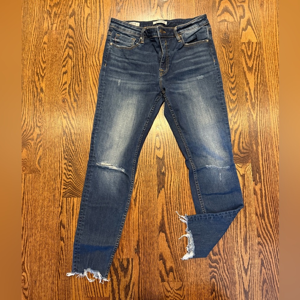 Vigoss Marley Dark Blue Distressed Skinny Jeans